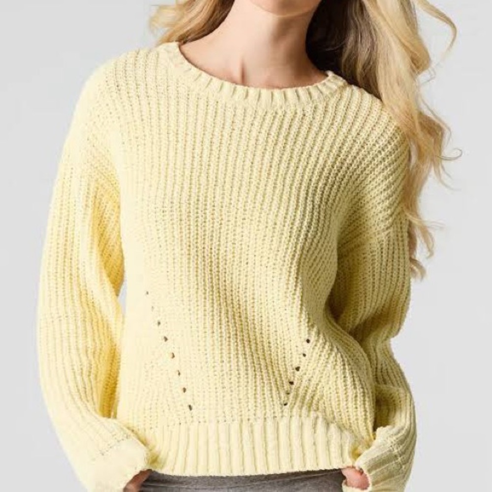 Streetwear Society Cream Knit Sweater
